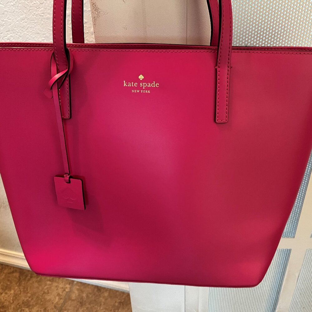 Kate Spade Pink Saffiano Leather tote